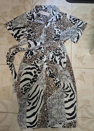 Летнее шелковое платье р.l