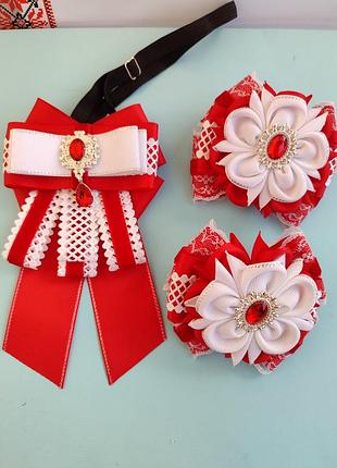 Шкільний набір:краватка та бантики