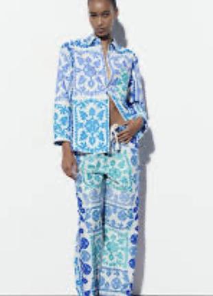 Крутезний котоновий костюм zara на м
