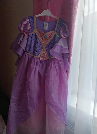 Карнавальное платье принцессы дисней рапунцель