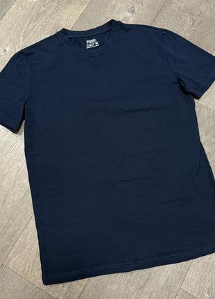 Чоловіча темно-синя літня футболка з бавовни promin