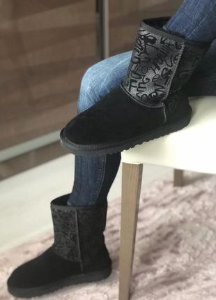 Жіночі уггі, gray ugg Classic Mini Sequin
