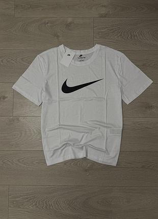Новая белая футболка найк big swoosh nike the nike tee, размер l, оригинал