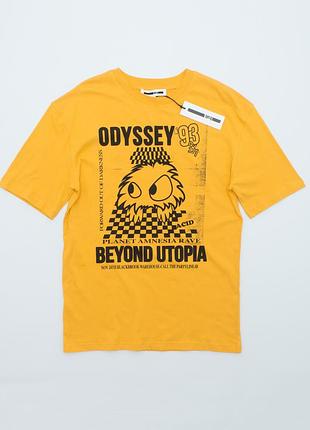 Новая оригинальная футболка Alexander McQueen graphic-print silk tunic odyssey 93 vave monster