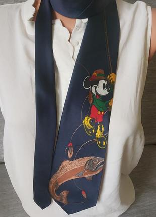 Шелковый галстук с микки маусом шелковый галстук disney mickey mouse