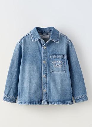 Куртка-сорочка джинсова zara 164