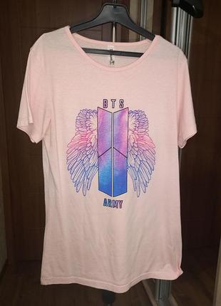 Футболка розовая