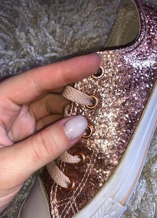 Converse кеди на дівчинку дівчачі кеды на девочку блискучі сверкающие 6