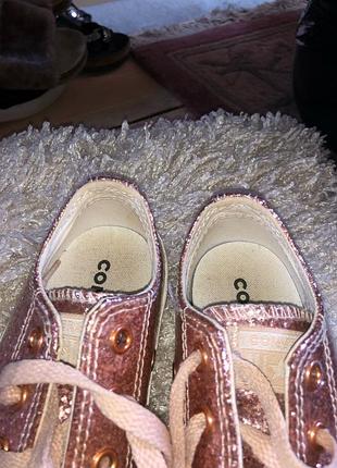 Converse кеди на дівчинку дівчачі кеды на девочку блискучі сверкающие 4