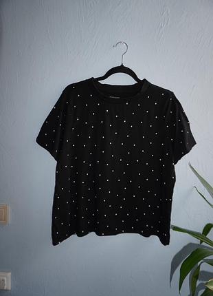 Бавовоняна жіноча футболка в горох primark