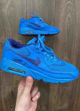 Кросівки nike air max 90 gs blue, 38 розмір оригінал