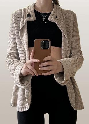 Кофта zara з альпакою / тепла / приємний натуральний колір