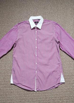 Hugo boss сорочка slim fit оригінал (44/17.5 — xl)