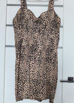 Леопардовий легкий сарафан, розмір 54
