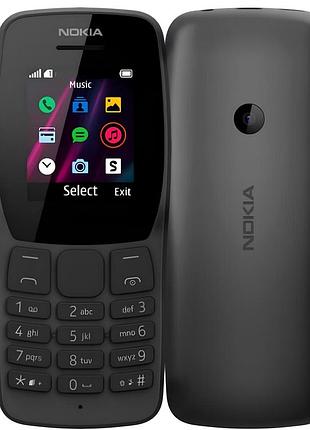 Телефон nokia 110 black ta-1192 1.77" tft 160x120 2sim 800 mah
