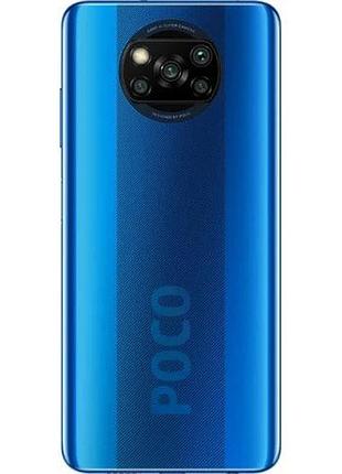 Смартфон poco x3 6/128gb cobalt blue, 2 sim 6.67" snapdragon 732g nfc 5160 маг 3