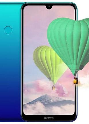 Смартфон huawei y7 2019 3/32 gb aurora blue, 2 sim 6.26" ips snapdragon 450 gps 4000 мач