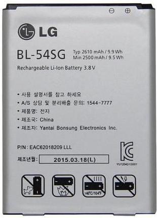 Акумулятор bl-54sg для lg optimus g2, f320, d800, d802, d803, vs980, aec62018209, f300 li-ion, 3,8 в, 2610 маh
