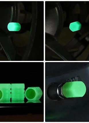 Светодиодный неоновый колпачок для колеса, светящее колесо, неоновый колпачок на колесо, цвет зеленый