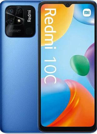 Смартфон xiaomi redmi 10c 4/64 ocean blue 2 sim 6.71" ips snapdragon 680 nfc 5000 mah