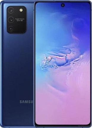 Смартфон samsung galaxy s10 lite (g770f) 6/128 blue 6.7” fhd+ super amoled 48+12+5мп 45вт 4500mah