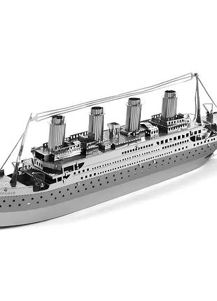 Металевий конструктор, 3d модель корабля "титанік", металеві головоломки, 3d головоломка конструктор