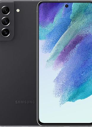 Смартфон samsung galaxy s21fe 5g (g990b) 6/128gb graphite 6.4”, 2 sim, full hd+, 4500 мач, nfc, bluetooth 5.0