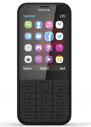 Мобільний телефон nokia 225 dual sim black 2.4" tft 1200 maч