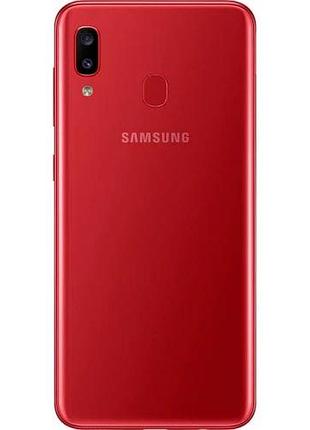 Смартфон samsung galaxy a20 (a205f) 3/32gb red, 2 sim 6.2" 13 мп + 5 мп nfc 4000 mah 3