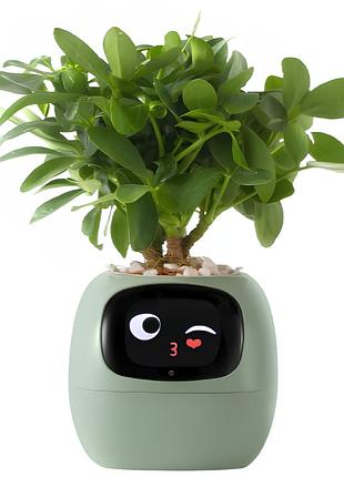 Розумний горщик для рослин tuya ivy smart planter, домашній улюбленець, інтерактивний горщик для квітів, зелений