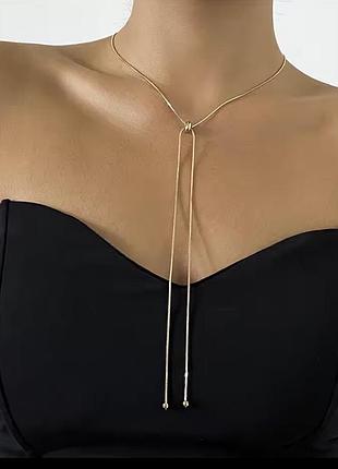 Кольє, ланцюжок краватка. сталь