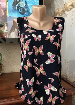 Красива майка зі щільного шифону стан люкс