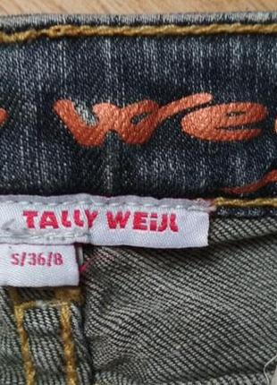Tally weijl джинсы тейли вейли прямые длинные фирменные8 фото