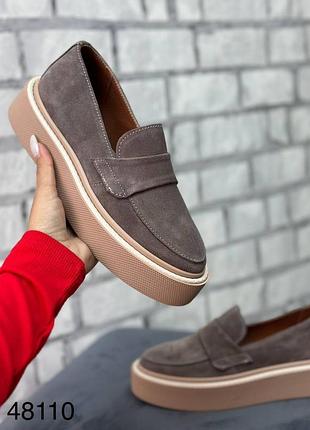 Лофери натуральна замша