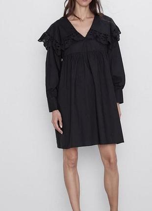 Платье zara, 100% хлопок, размер l