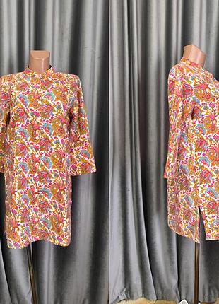 Стильна котонова сукня сорочка туніка пляжна сорочка