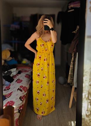 Сарафан h&amp;m divided размер м в цветочный принт