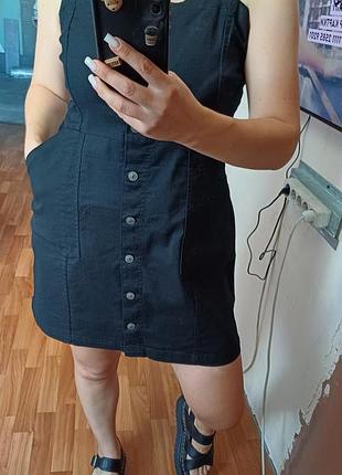 Сарафан джинсовый h&amp;m оригинал р.л,хл стрейч 2