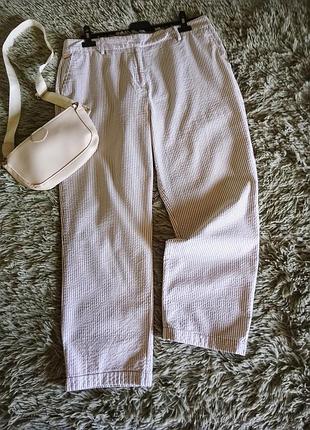 Натуральные тоненькие штанишки в полоску 🤎