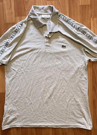Поло lacoste з лампасами