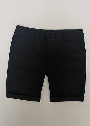 Lacoste шорты женские удлиненные черного цвета, размер 38