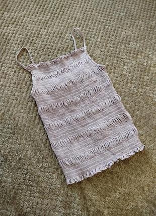 Женская нежно-сиреневая майка-топ.h &amp; m.