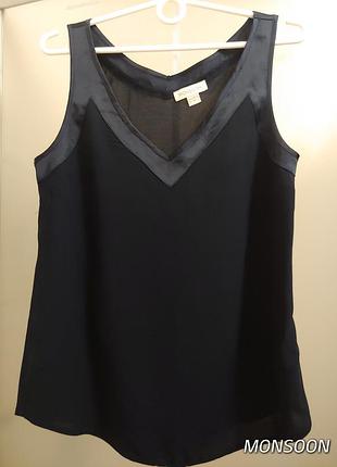 Стильний віскозний сатиновий топ від monsoon 1+1=3🎁на все❗