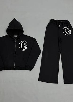 Мужской спортивный костюм corvidae london fashion, черный, corvidae 2024 men's black sweater set