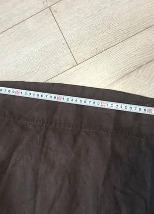 La reroute-коричневое платье рубашка)🤎рубашка лён 4
