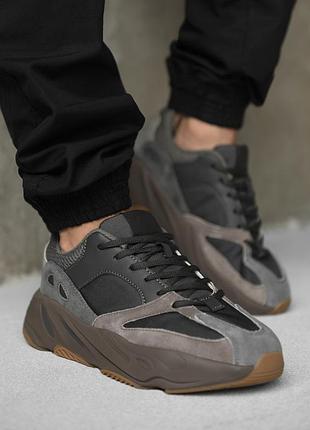 Мужские кроссовки boost brown/grey ра5048(43 - 03)