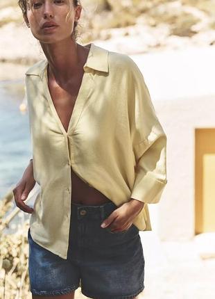 Красива лляна сорочка фірми zara