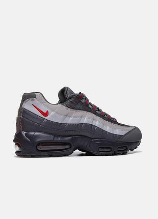 Nike air max 95 essential solar red / gun smoke 2