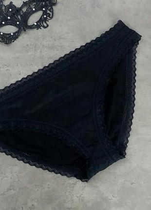 Черные трусики с кружевом marks &amp; spencer