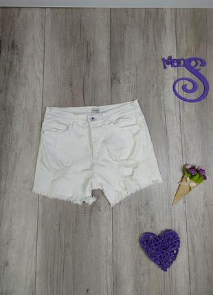 Женские джинсовые шорты sneok peek белые размеры s, м